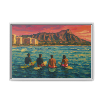 A Day On The Water - Framed Canvas