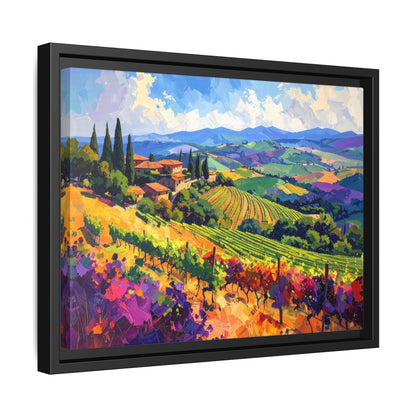 Italian Vineyard - Framed Canvas