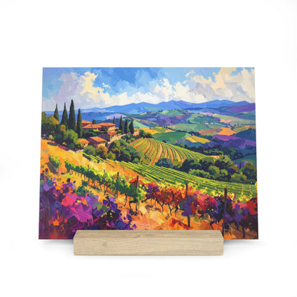 Italian Vineyard - Gallery Board with Stand