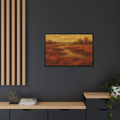 Fall Marsh - Framed Canvas