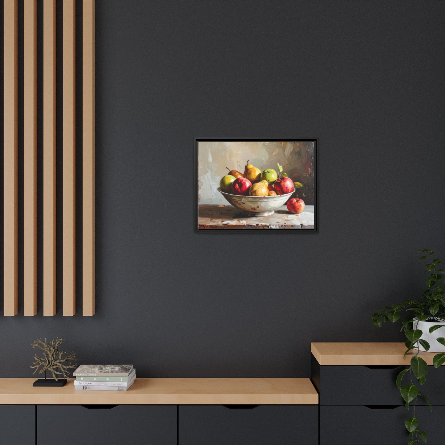 Farmhouse Fruit Bowl - Framed Canvas