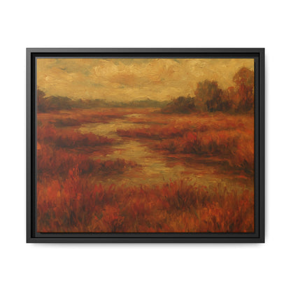 Fall Marsh - Framed Canvas