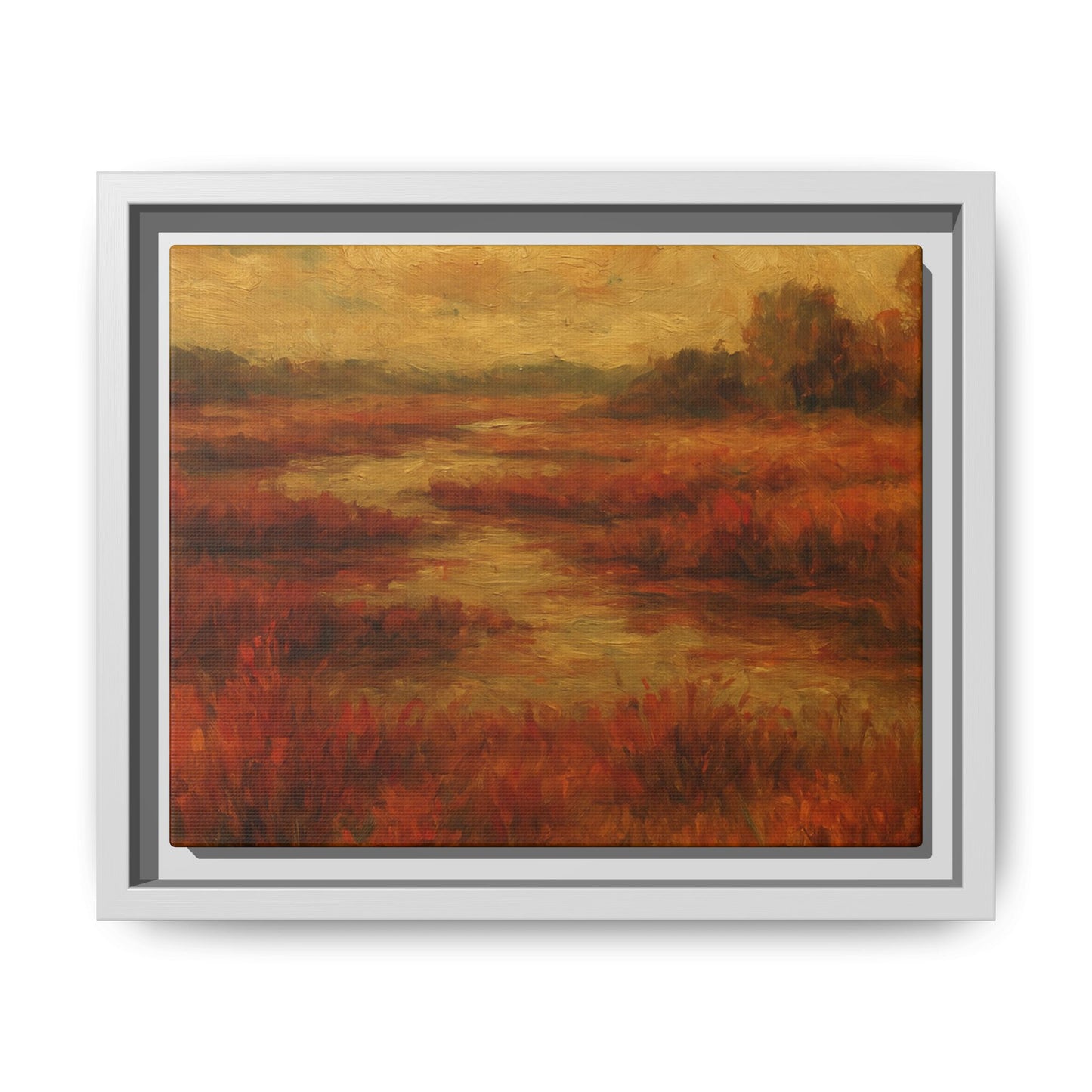 Fall Marsh - Framed Canvas