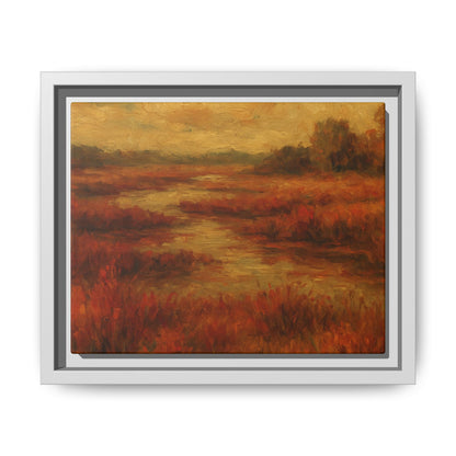 Fall Marsh - Framed Canvas