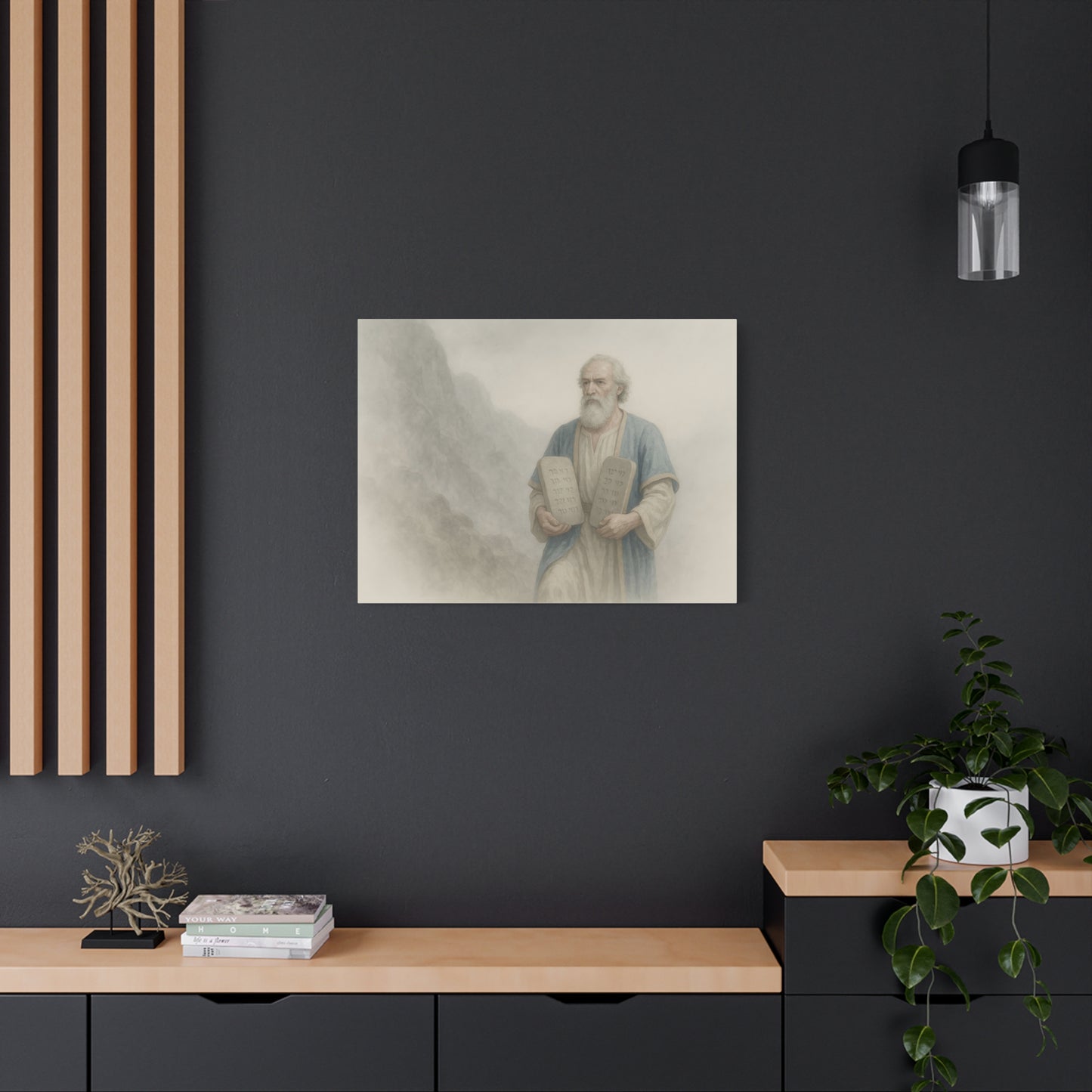 Moses Comes Down from the Mountain  - Canvas