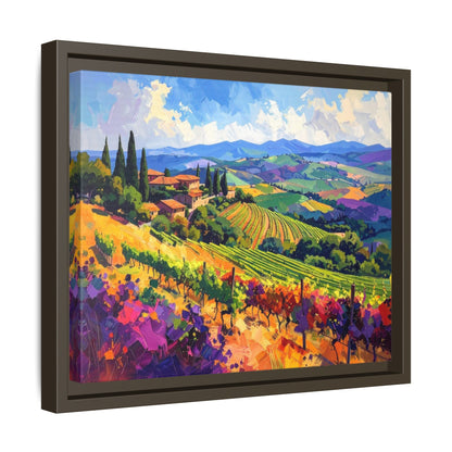 Italian Vineyard - Framed Canvas