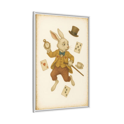 The White Rabbit - Framed Canvas