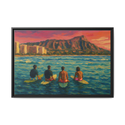 A Day On The Water - Framed Canvas