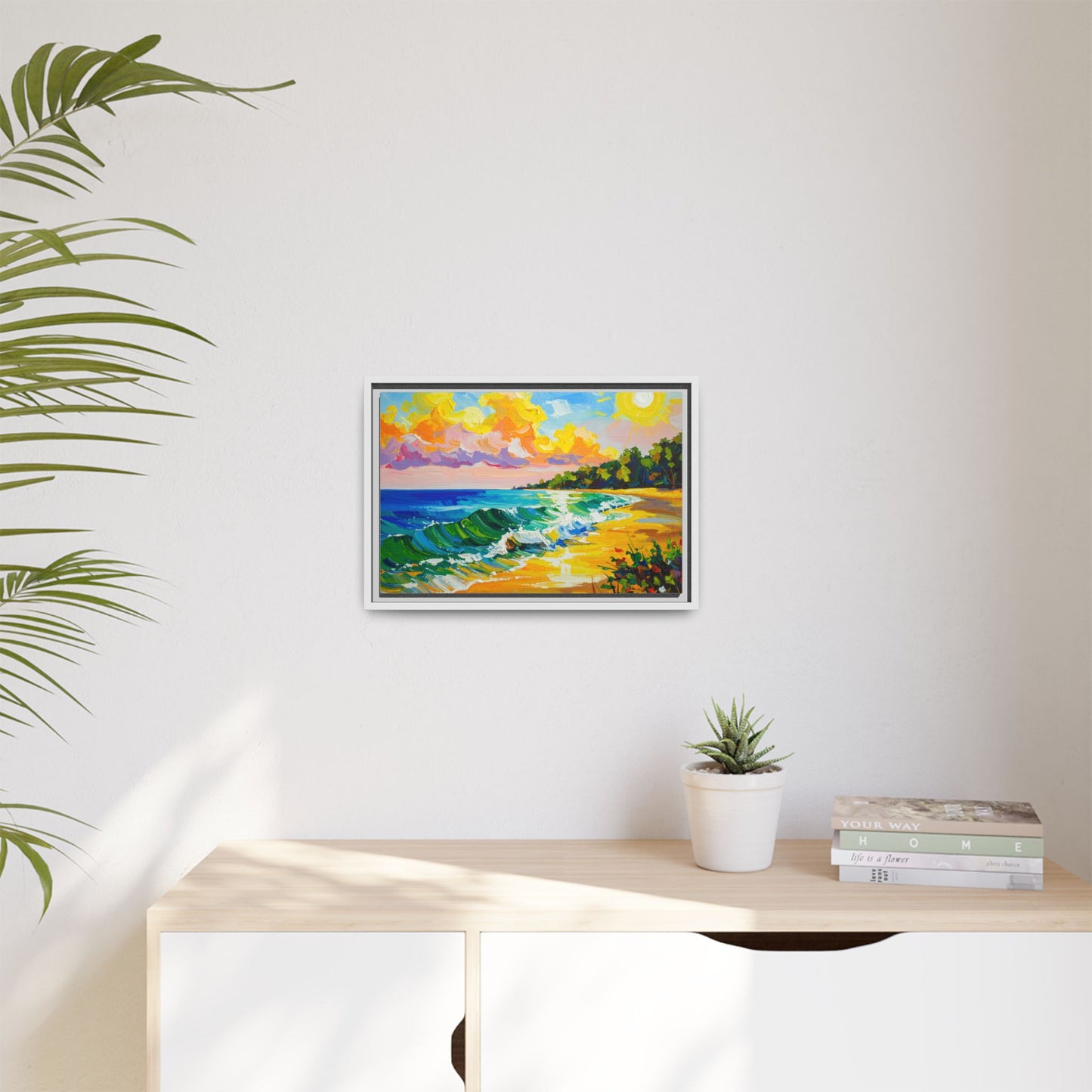 Tranquil Seascape- Framed Canvas