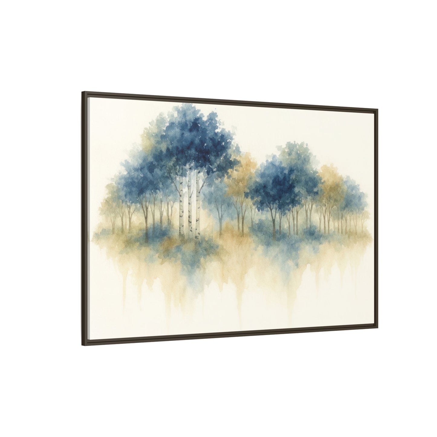 Floating Aspen and Birch Forest - Framed Canvas
