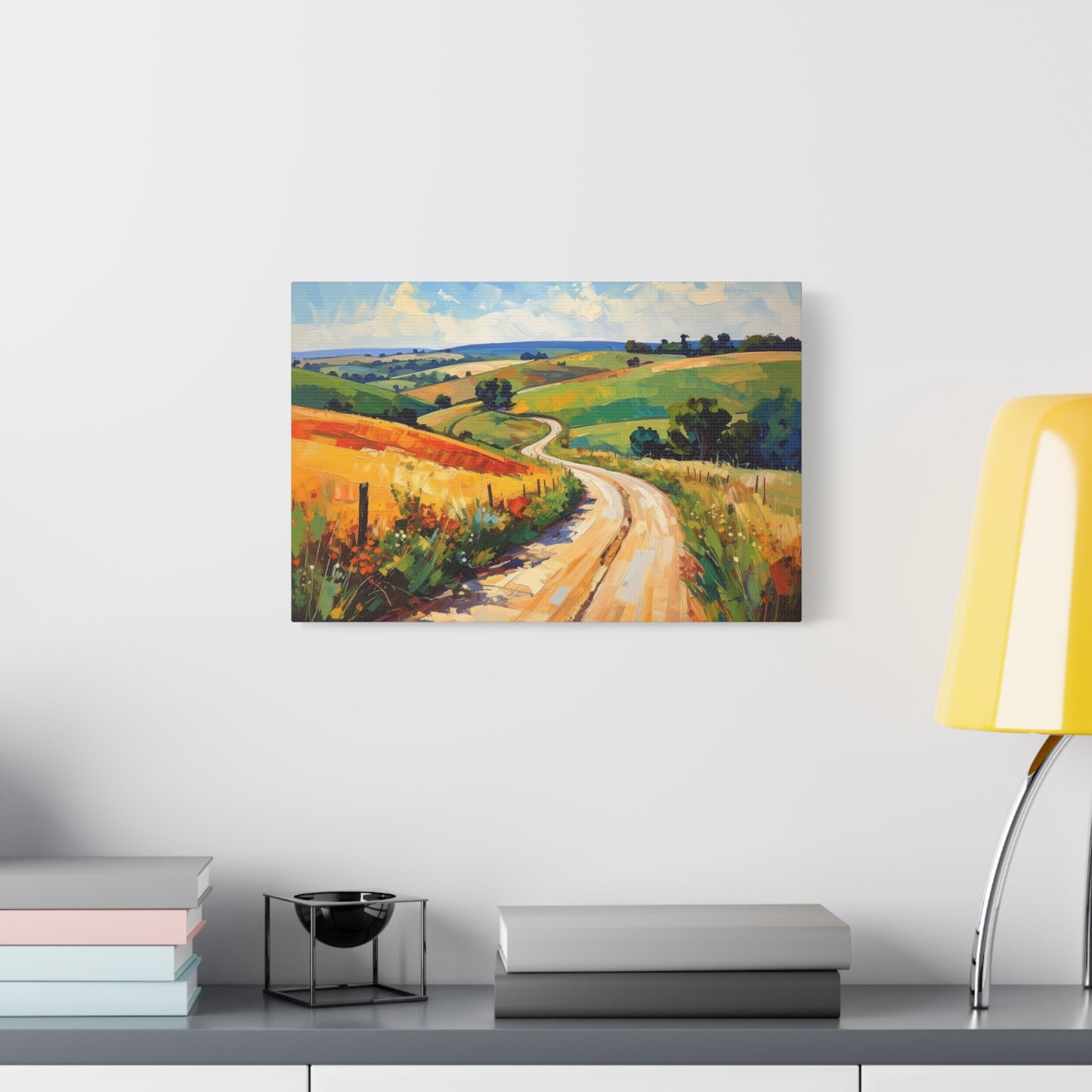 Lazy Country Road #3 Canvas