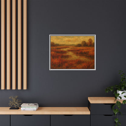 Fall Marsh - Framed Canvas