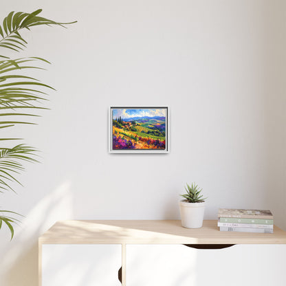 Italian Vineyard - Framed Canvas