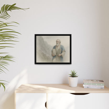 Moses Comes Down from the Mountain - Framed Canvas