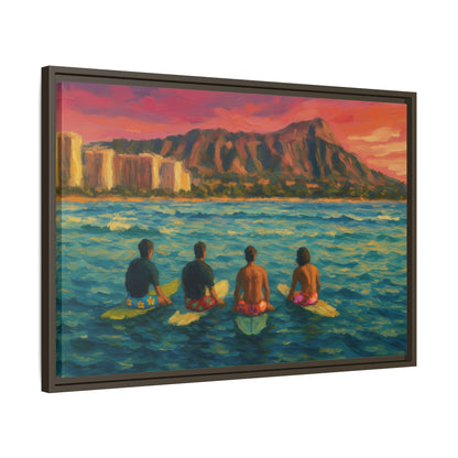 A Day On The Water - Framed Canvas