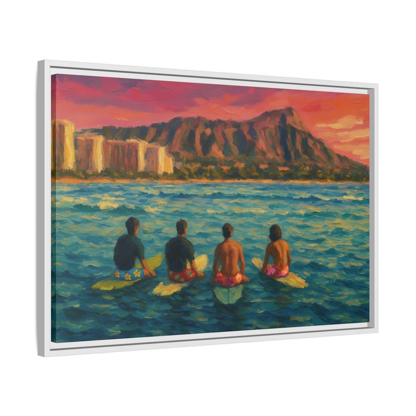 A Day On The Water - Framed Canvas