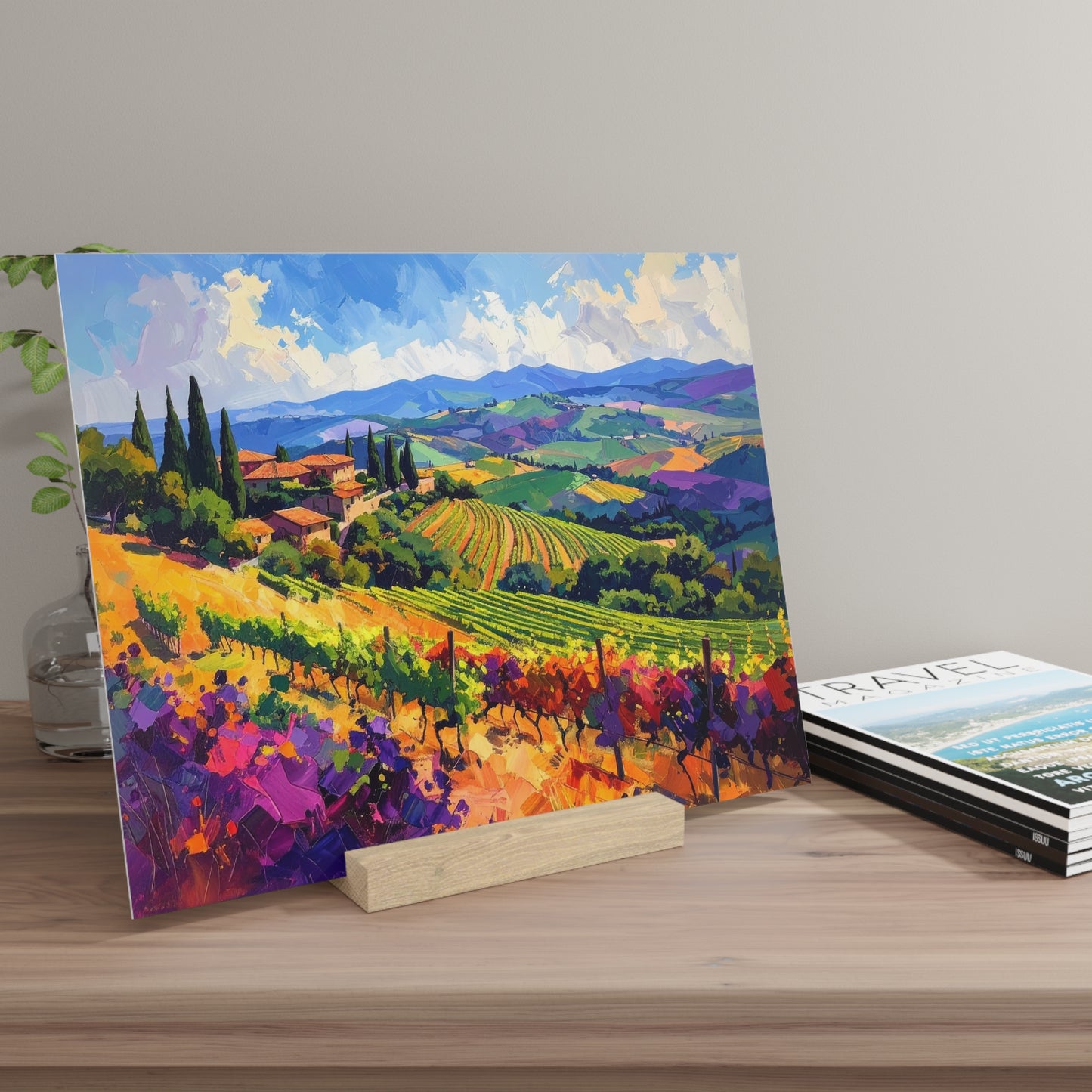 Italian Vineyard - Gallery Board with Stand