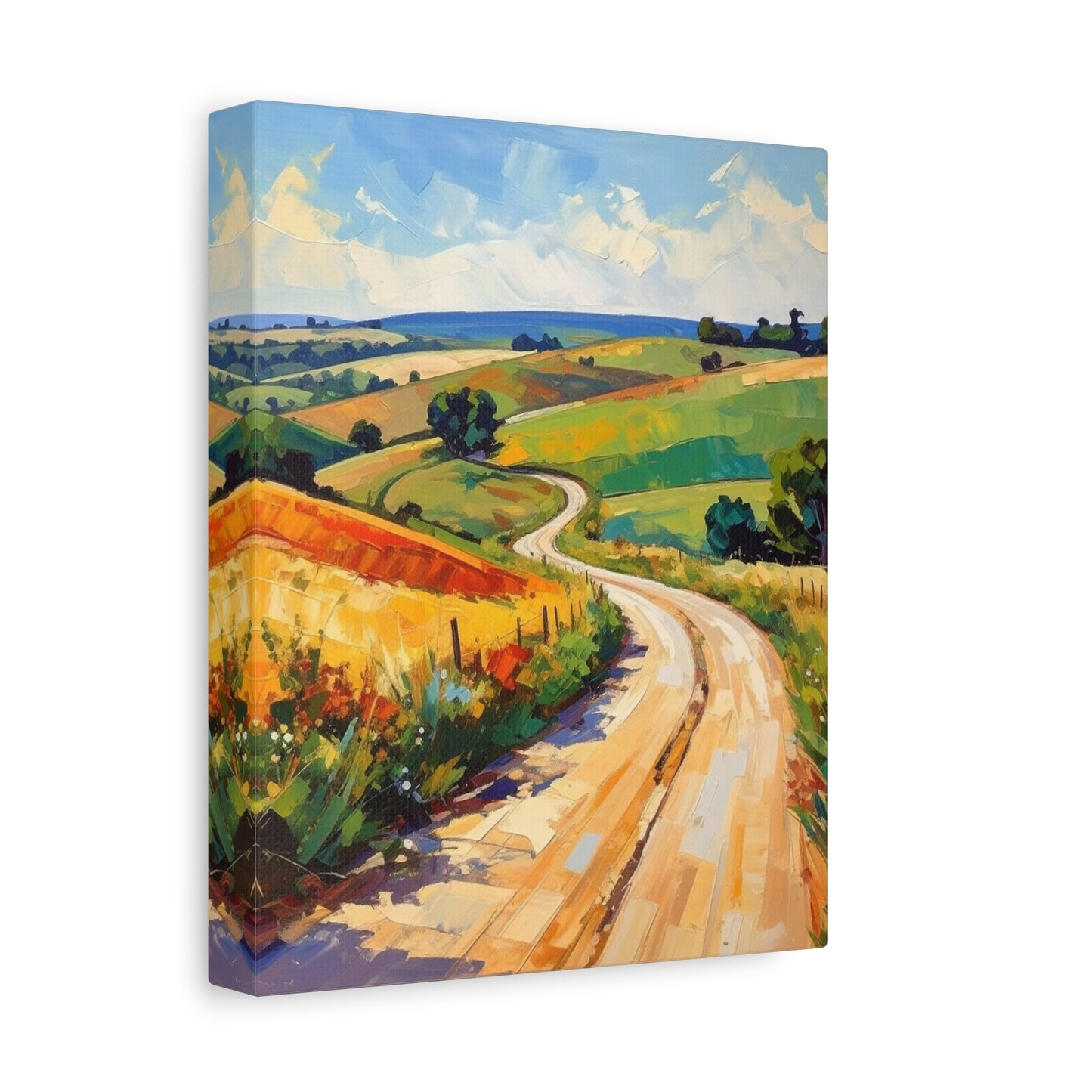 Lazy Country Road #3 Canvas