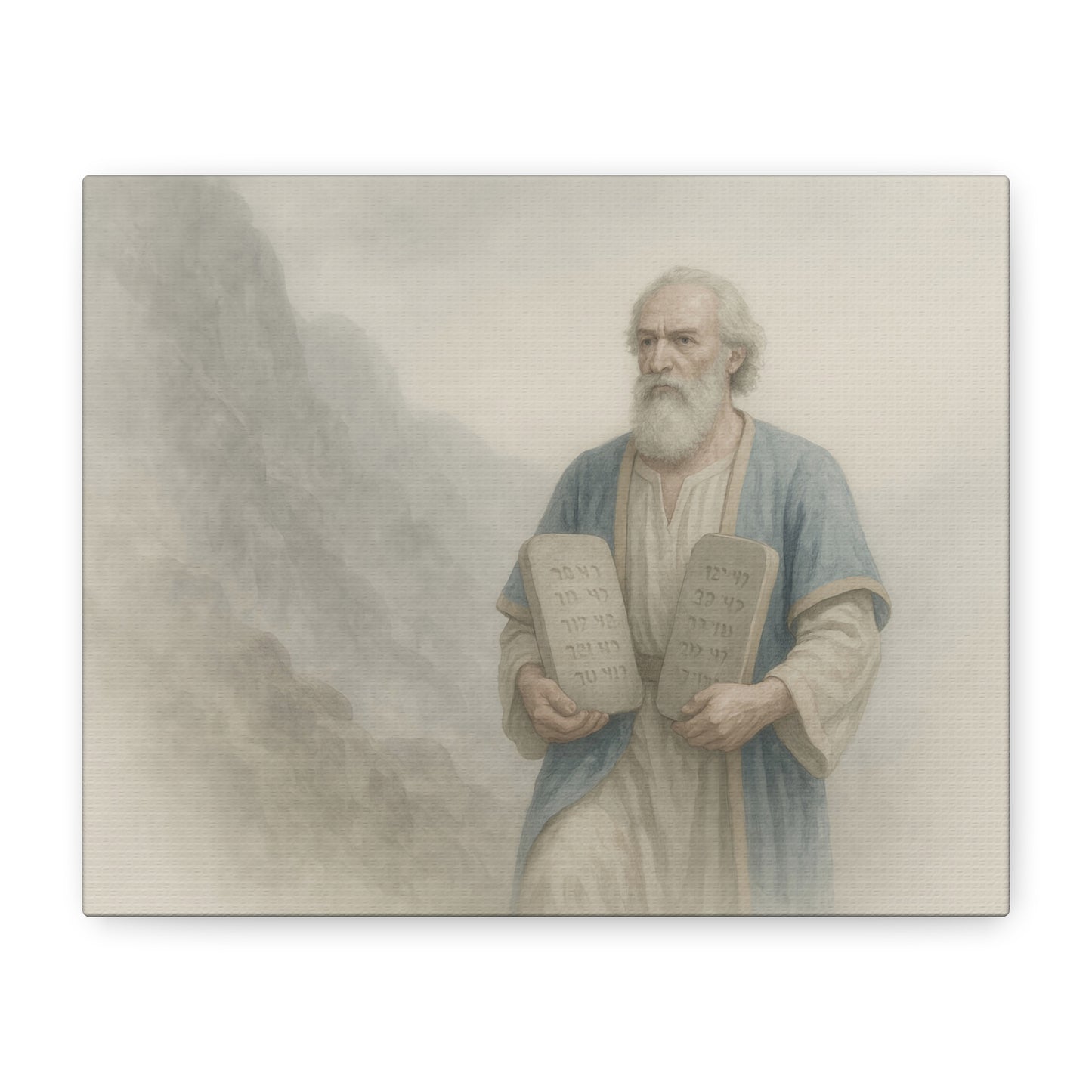Moses Comes Down from the Mountain  - Canvas