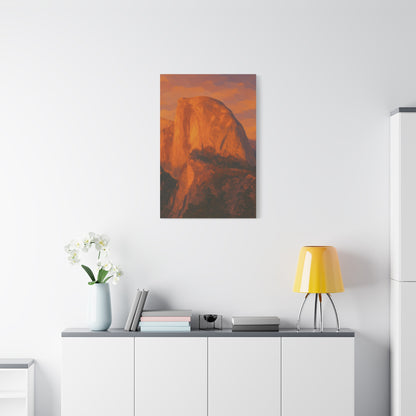 Sunset Over Half Dome Canvas