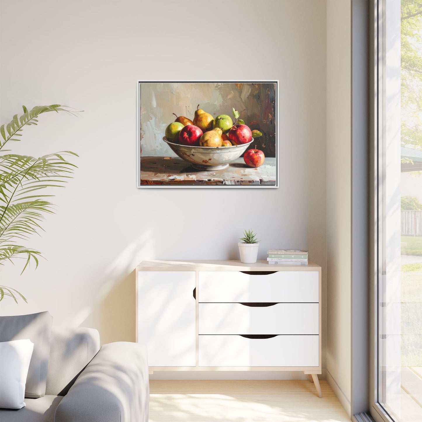 Farmhouse Fruit Bowl - Framed Canvas