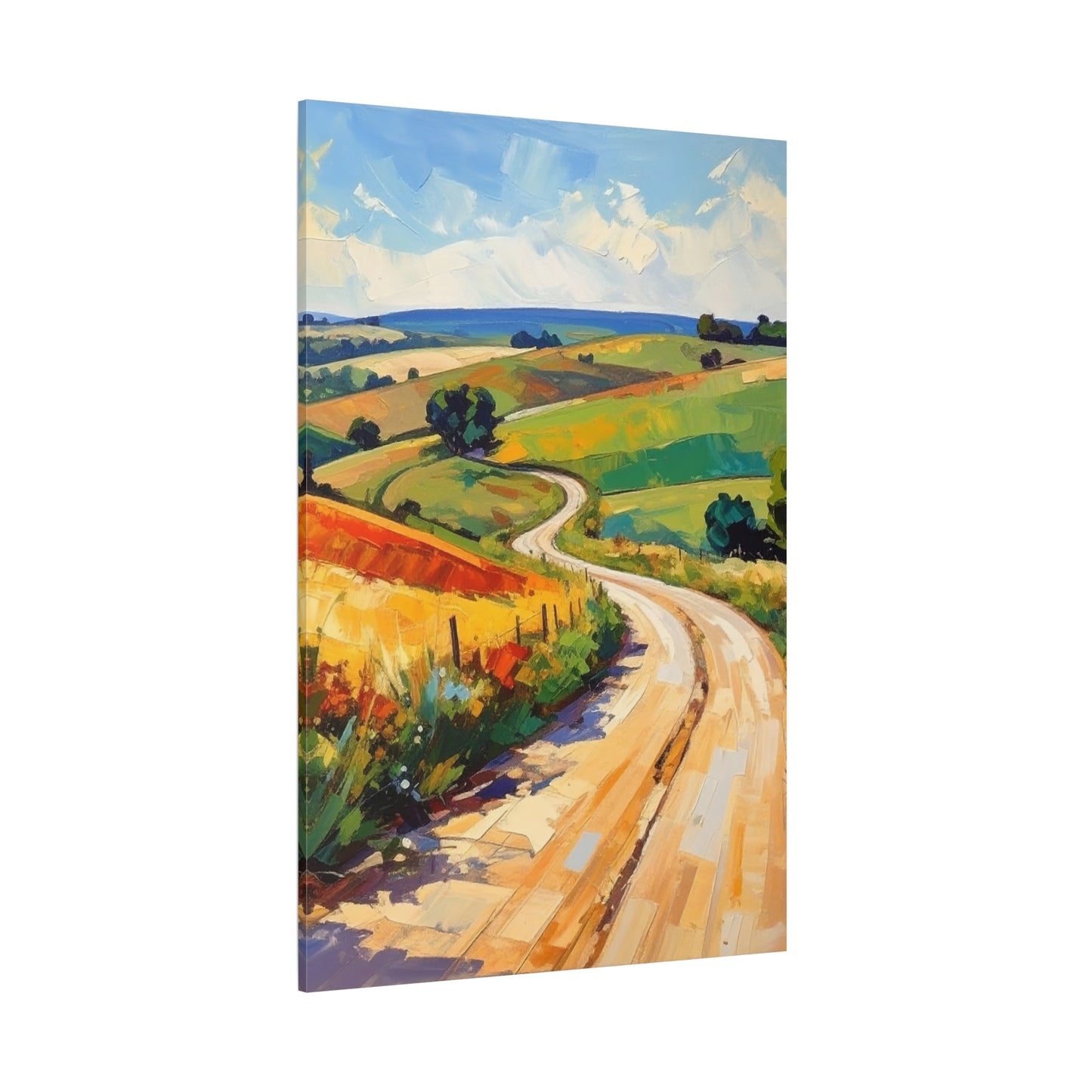 Lazy Country Road #3 Canvas
