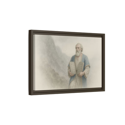 Moses Comes Down from the Mountain - Framed Canvas