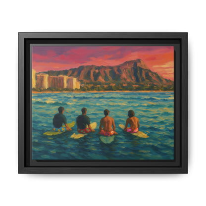 A Day On The Water - Framed Canvas