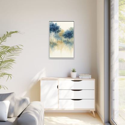 Floating Aspen and Birch Forest - Framed Canvas