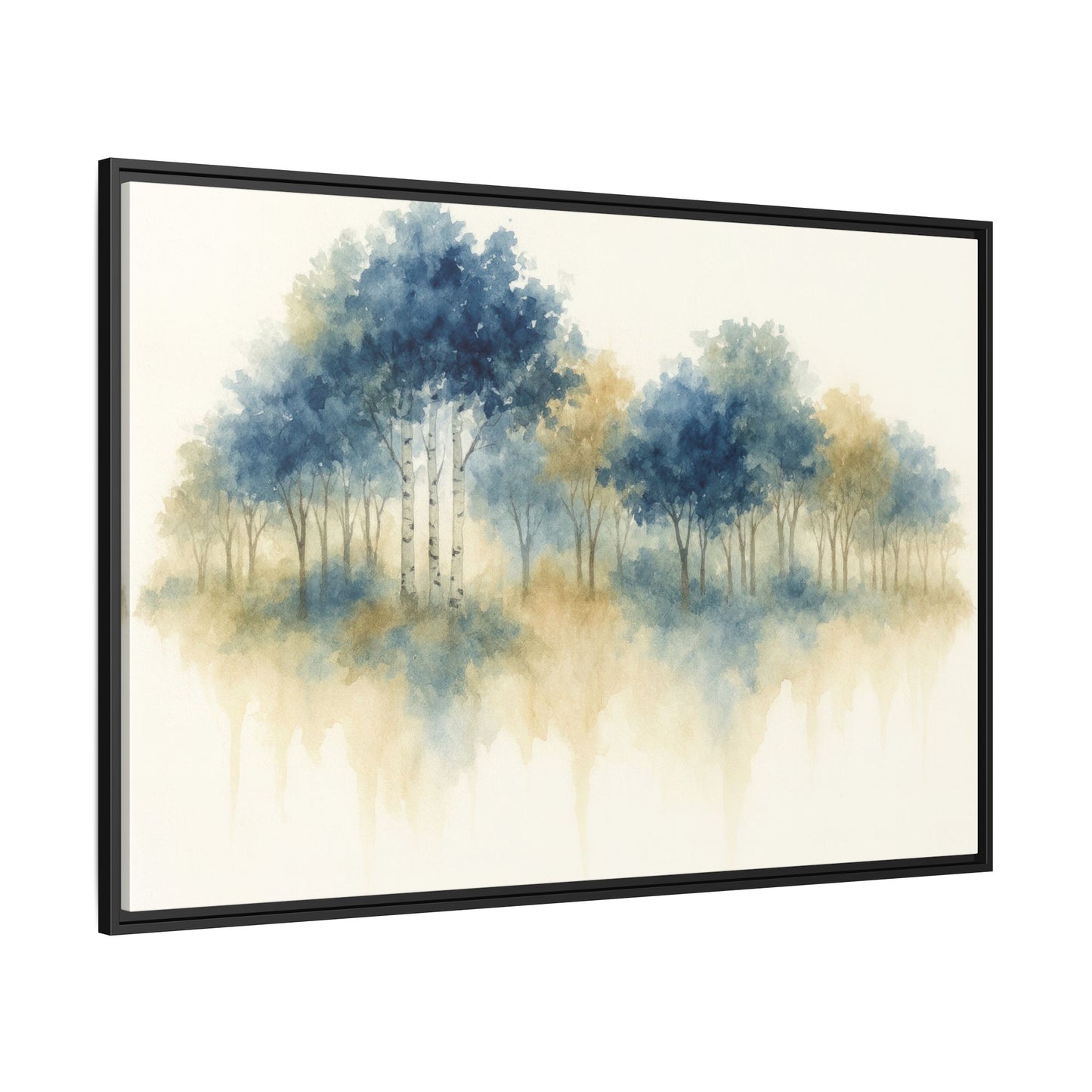 Floating Aspen and Birch Forest - Framed Canvas