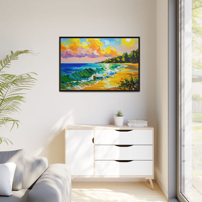 Tranquil Seascape- Framed Canvas