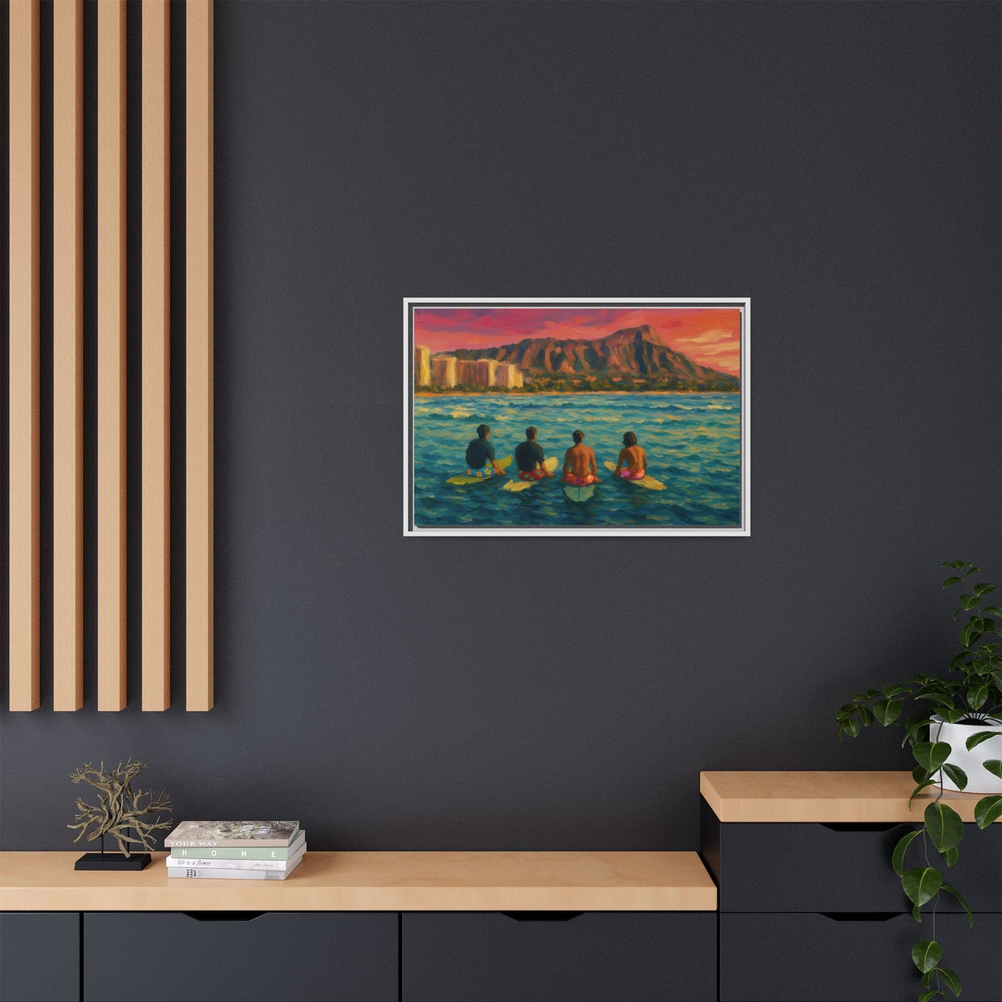 A Day On The Water - Framed Canvas