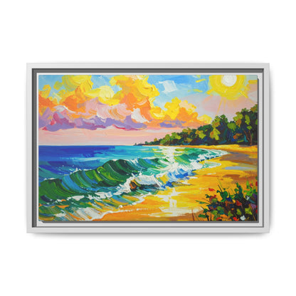 Tranquil Seascape- Framed Canvas