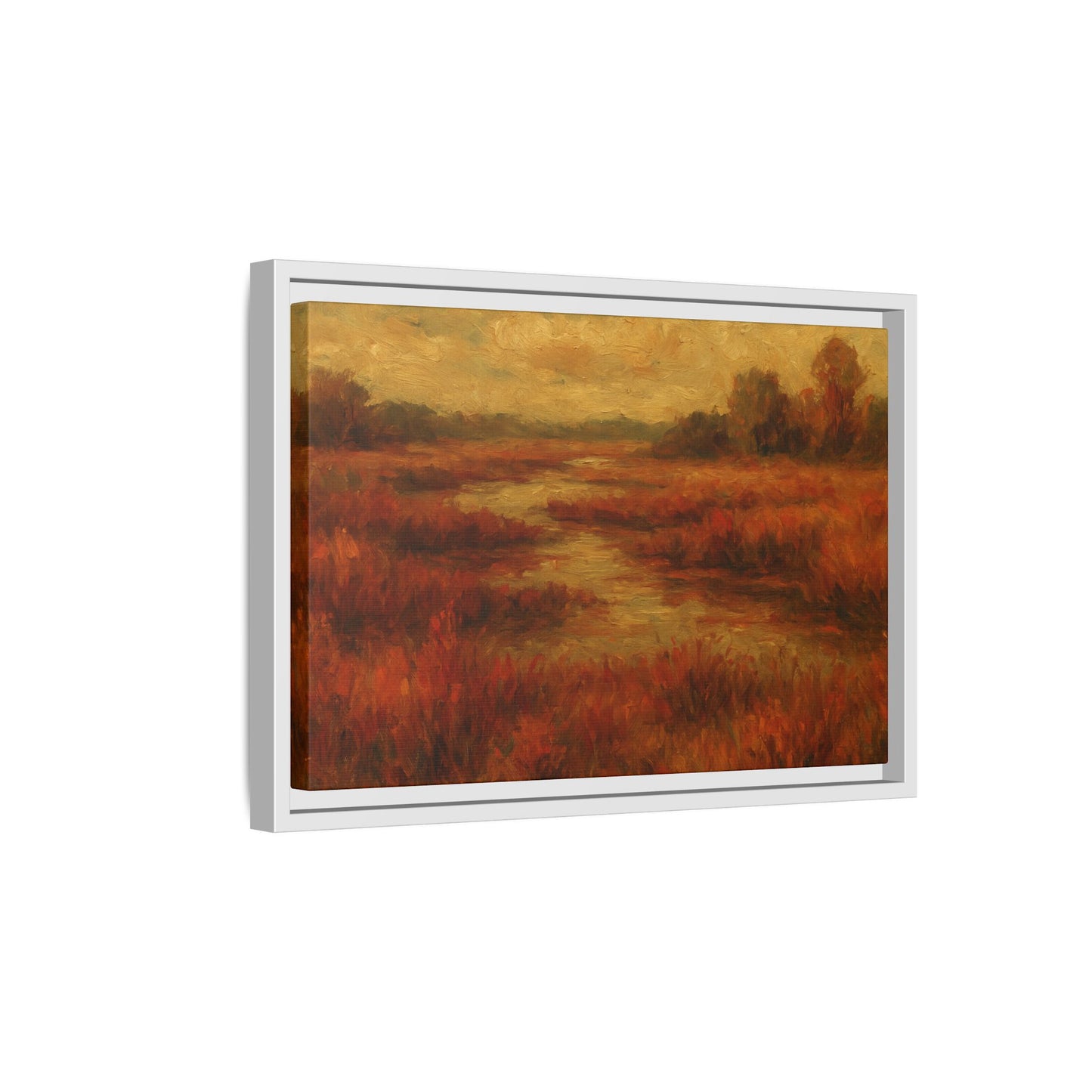 Fall Marsh - Framed Canvas