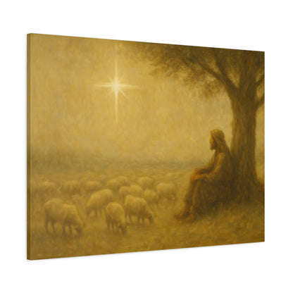 Shepherd In The Field - Canvas