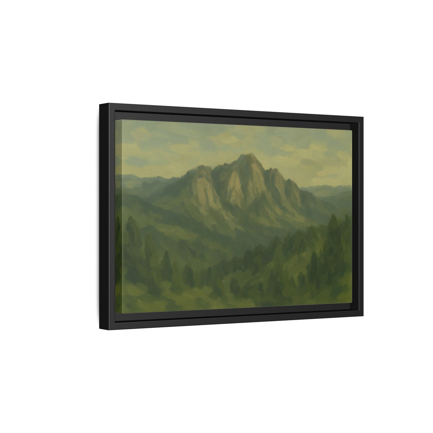 Green Mountains - Framed Canvas