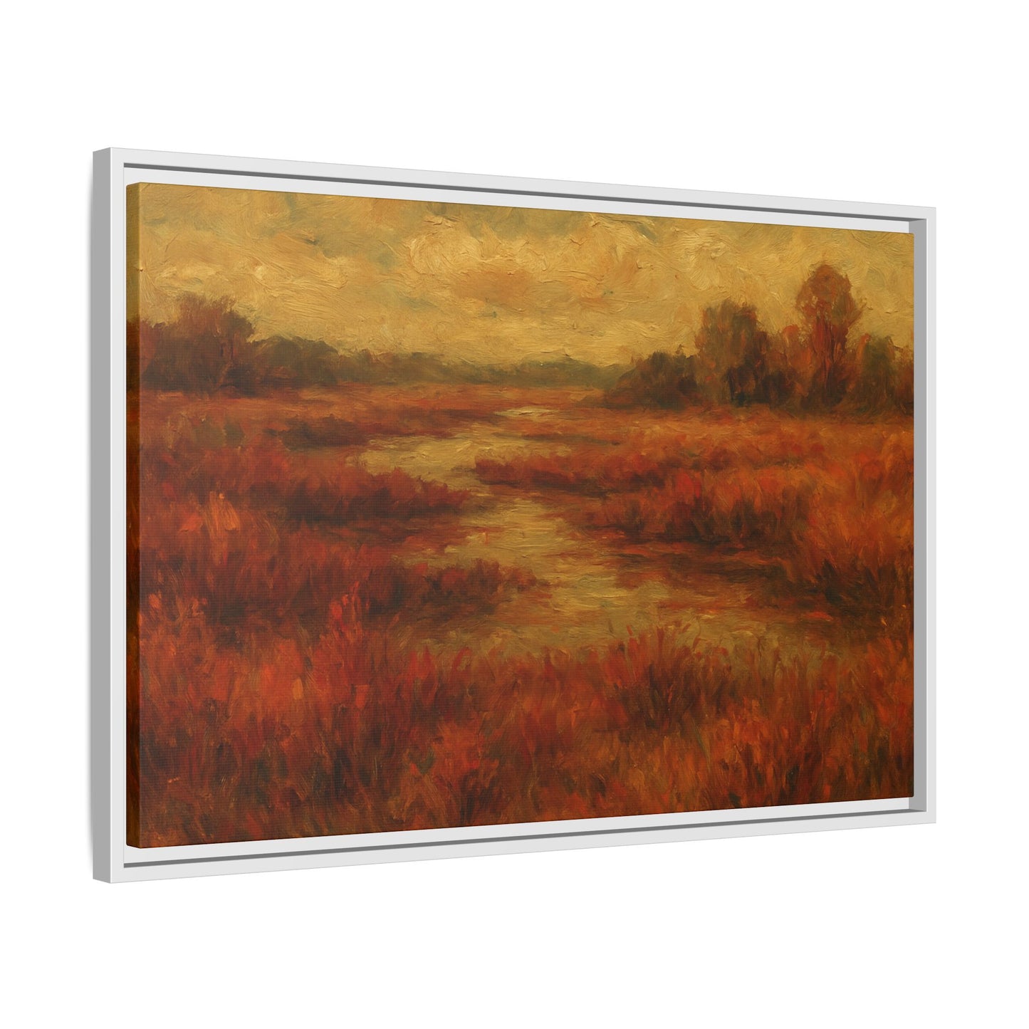Fall Marsh - Framed Canvas