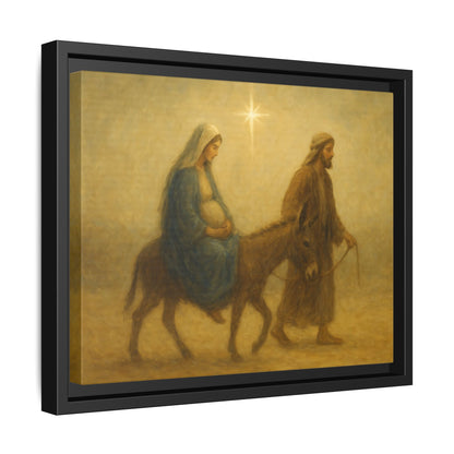 Journey to Bethlehem - Framed Canvas