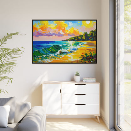 Tranquil Seascape- Framed Canvas