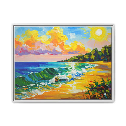 Tranquil Seascape- Framed Canvas