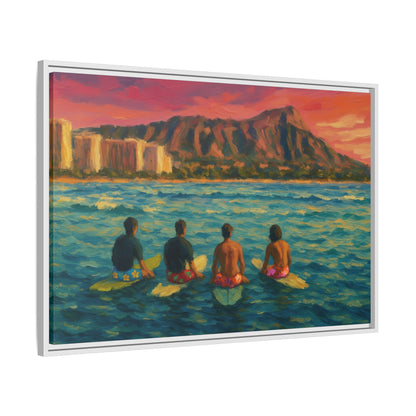 A Day On The Water - Framed Canvas