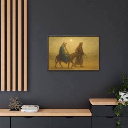 Journey to Bethlehem - Framed Canvas