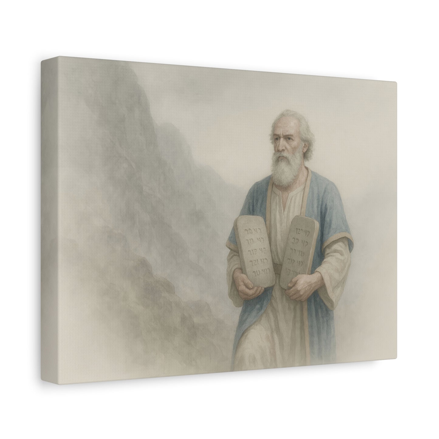 Moses Comes Down from the Mountain  - Canvas