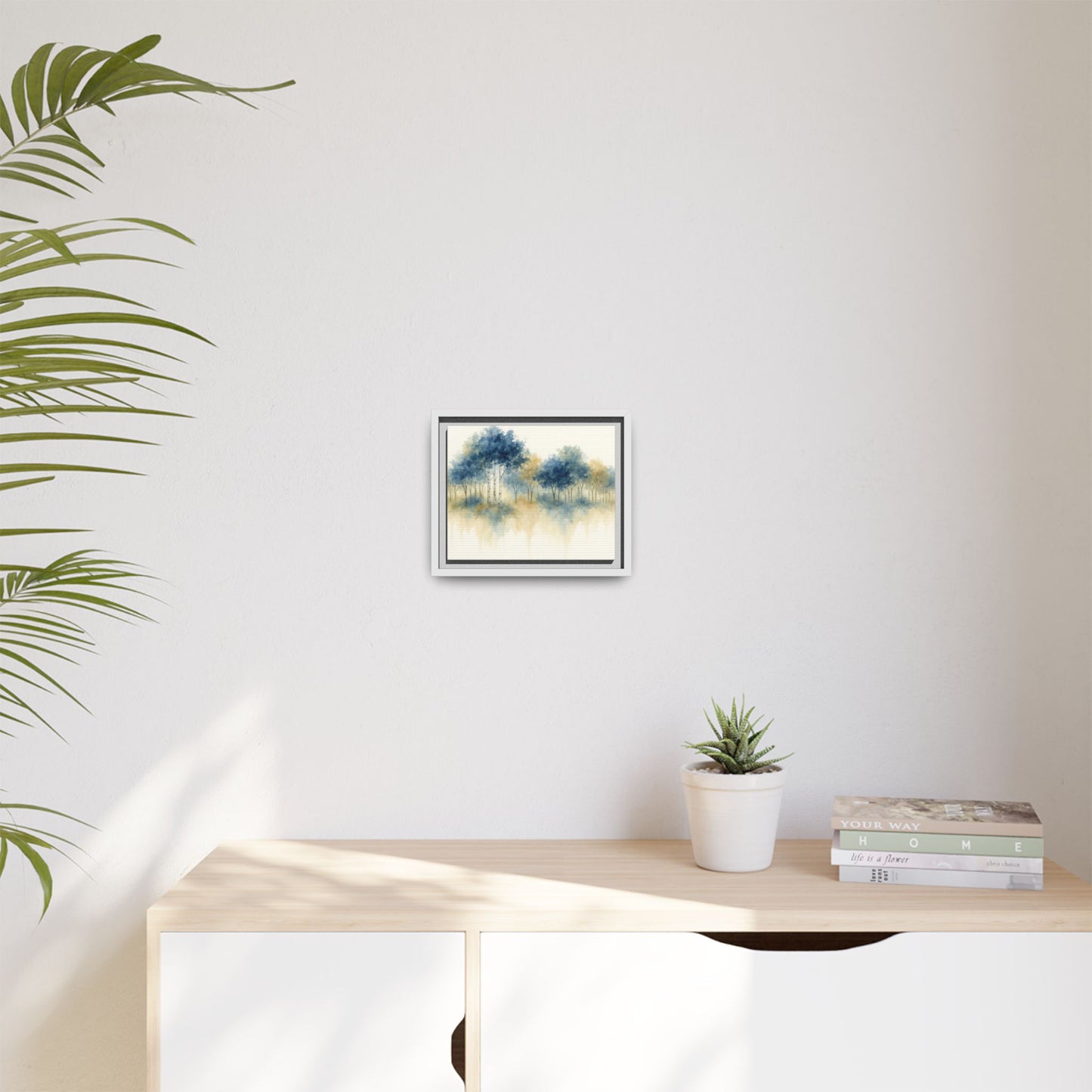 Floating Aspen and Birch Forest - Framed Canvas