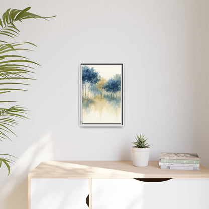 Floating Aspen and Birch Forest - Framed Canvas
