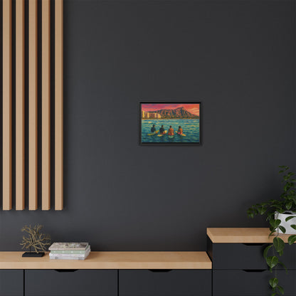 A Day On The Water - Framed Canvas
