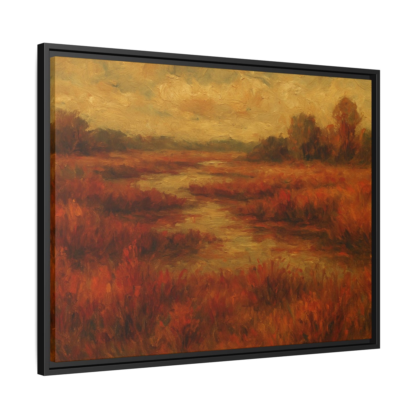 Fall Marsh - Framed Canvas