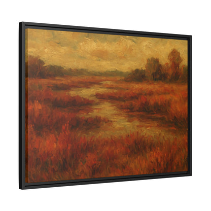 Fall Marsh - Framed Canvas