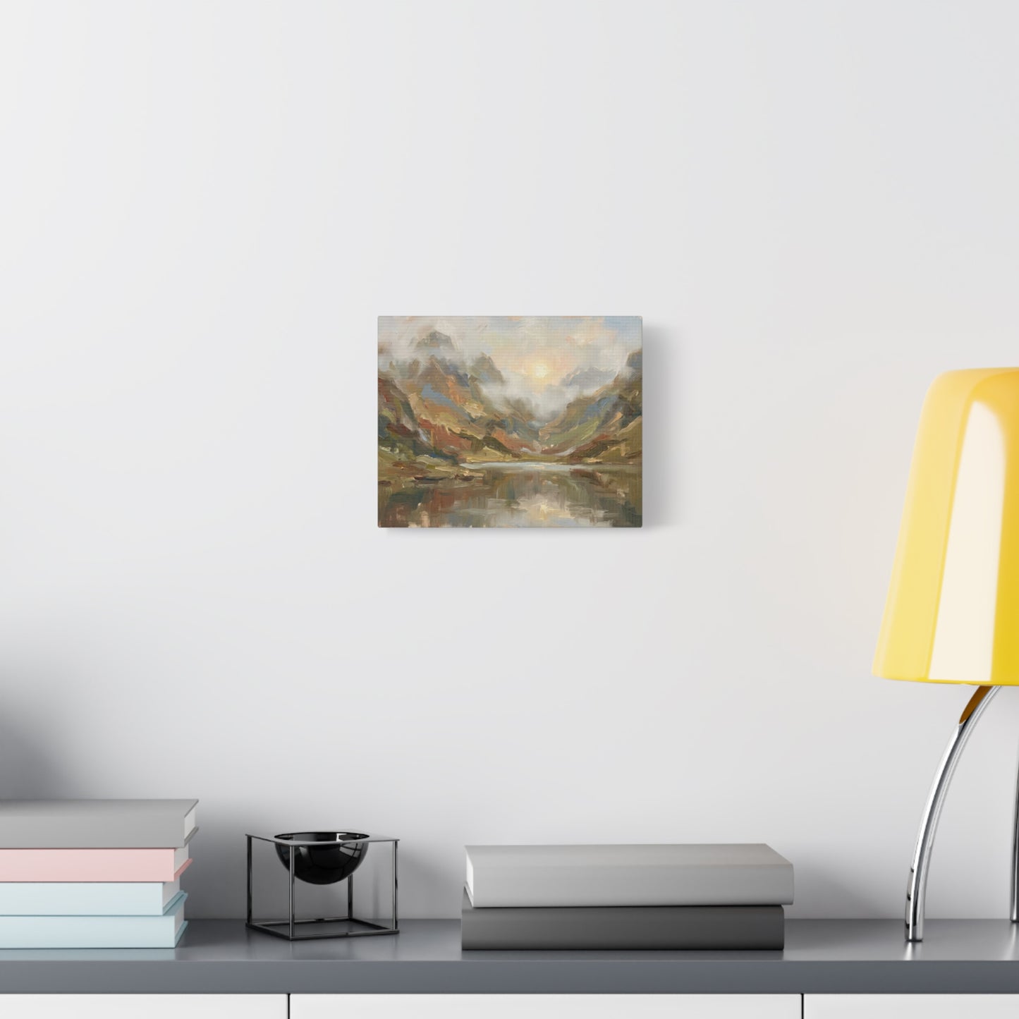 Misty Mountain Lake Canvas