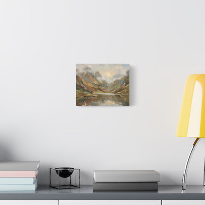Misty Mountain Lake Canvas